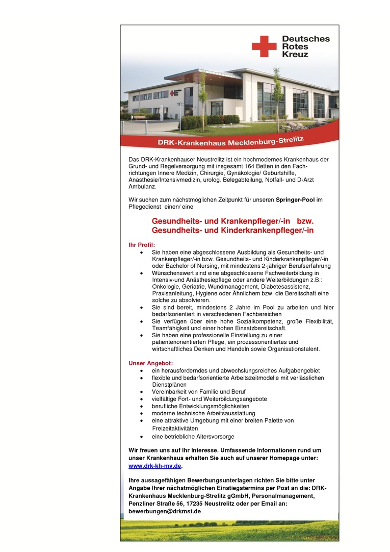 gesundheits und krankenpfleger in fr unseren springerpool - Bewerbung Gesundheits Und Kinderkrankenpflegerin gesundheits und krankenpfleger in fr unseren springerpool - Bewerbung Gesundheits Und Kinderkrankenpflegerin